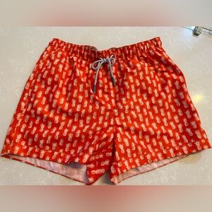 Tommy bahama men’s small swimsuit- short with pineapples
